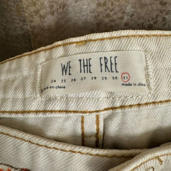Free People We The Free Borderline Southwestern Cutoff Shorts Size 31 - Picture 3 of 13